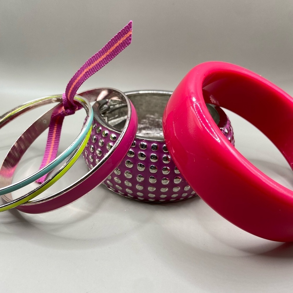 Pink and Colorful Bangle Bracelet Bundle Lot